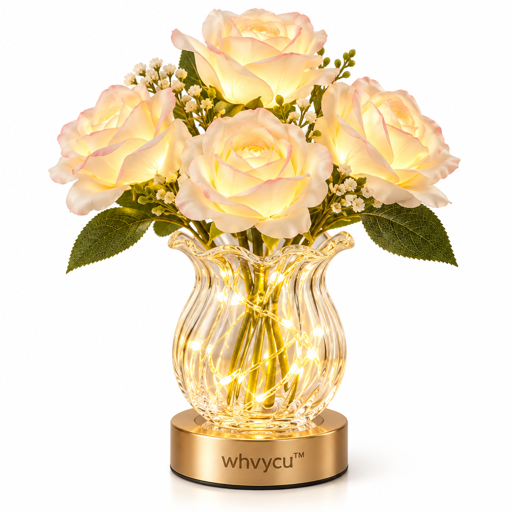 Whvycu™ Luxury Light-Up Rose Bouquet Decorative Ornament