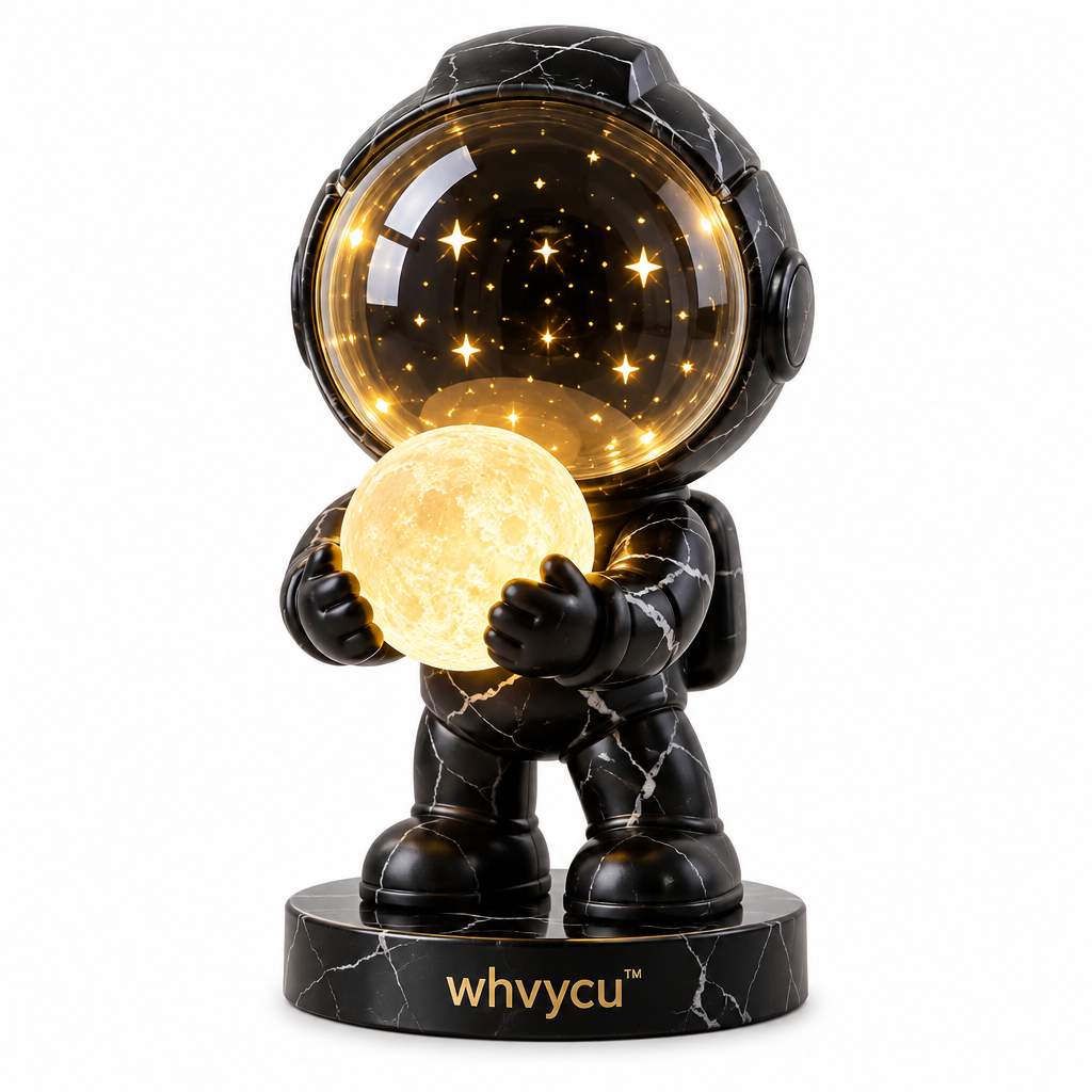 Whvycu™ Luxury Astronaut Galaxy Moon LED Figurine Light