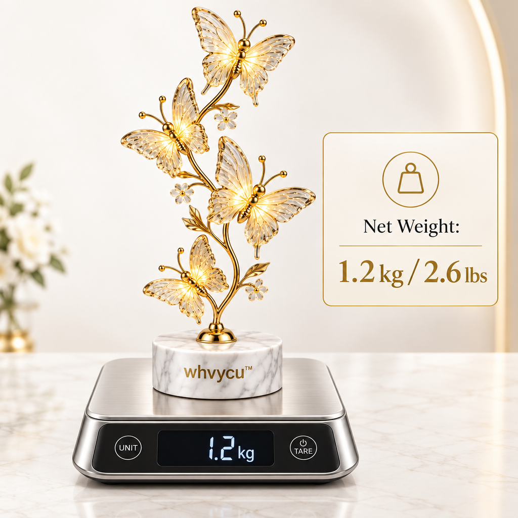 Whvycu™ Luxury Crystal Butterfly Garden LED Decorative Sculpture