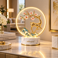 Whvycu™ Luxury Crystal Deer Moon LED Decorative Sculpture