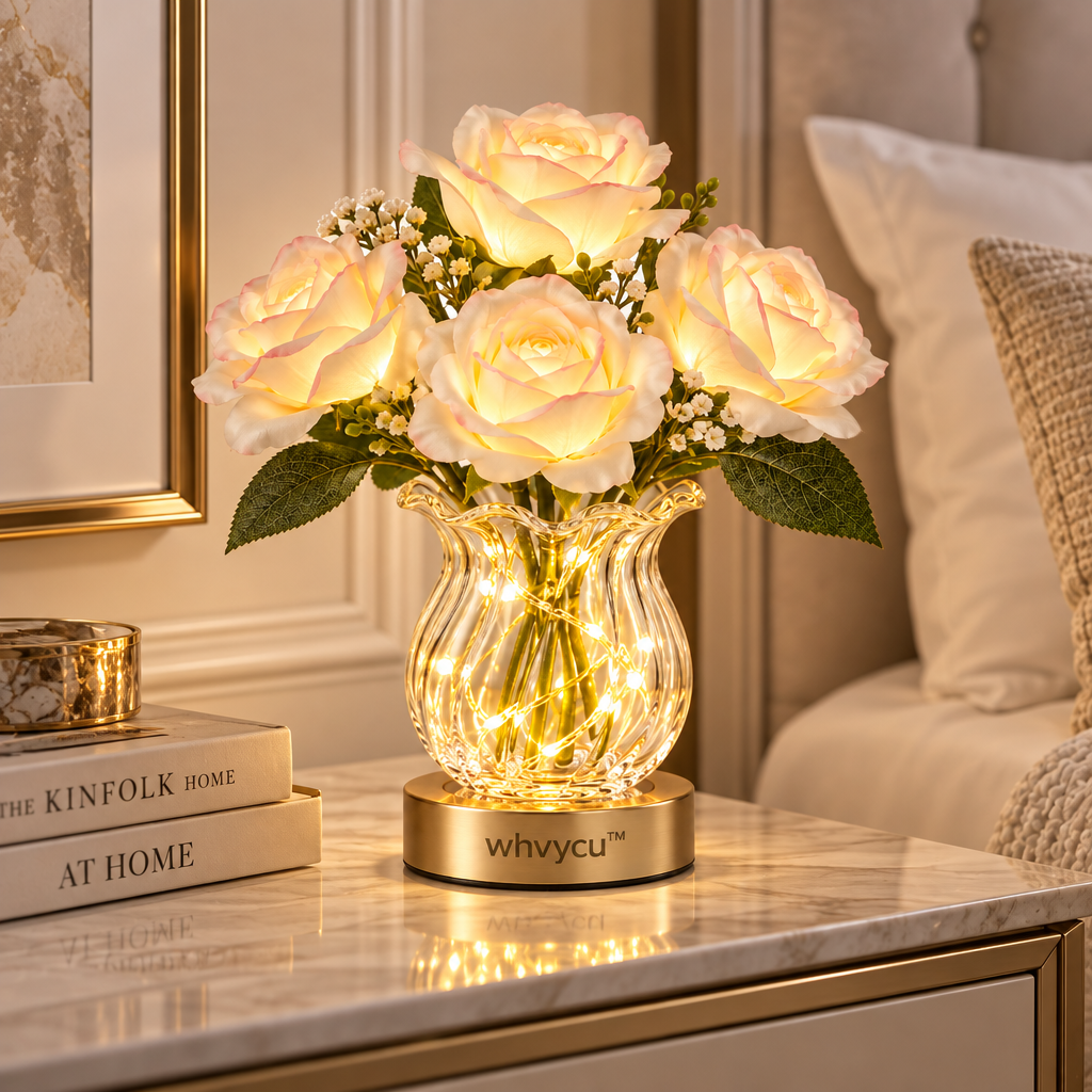 Whvycu™ Luxury Light-Up Rose Bouquet Decorative Ornament